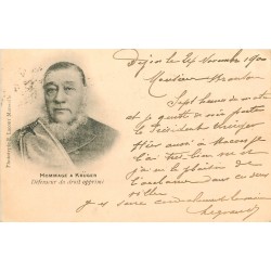 AFRIQUE DU SUD. Hommage à Krüger défenseur du droit opprimé 1900