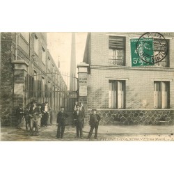 93 PLAINE SAINT-DENIS. Sortie des Ouvriers de l'Usine Mouton 1908