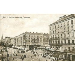 AUTRICHE. Kärntnerstrasse und Opernring à Wien Vienne 1922