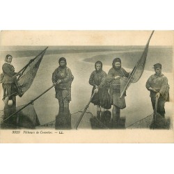 76 DIEPPE. Pêcheurs et Pêcheuses de Crevettes 1922