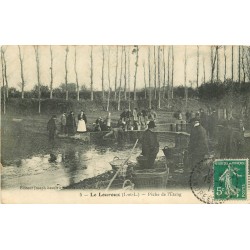 37 LE LOUROUX. Pêche de l'Etang 1911