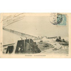 carte postale ancienne 14 TROUVILLE. La Jetée Promenade 1902