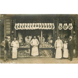 PARIS 18° Boucherie " Chevalier " 120 rue de la Chapelle 1907