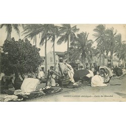 SENEGAL. Saint-Louis un coin du Marché indigène vers 1900