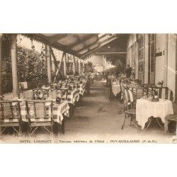 63 PUY-GUILLAUME. Terrasse Hôtel Larivaut 1937