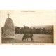 22 ROSTRENEN. Vache près du Menhir de Kerallain 1931