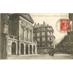 73 CHAMBERY. Attelage livraison pains de glace au Théâtre rue d'Italie 1917