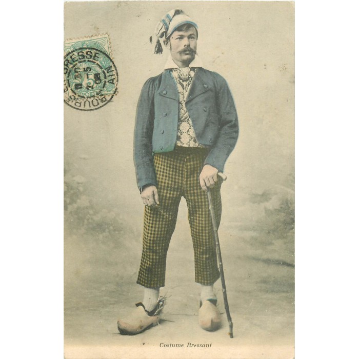 Costume Traditionnel Bressan Avec Chapeau - Bourg-en-Bresse (Ain) - Tenue Folklorique