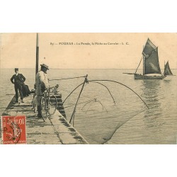 17 FOURAS-LES-BAINS. La Fumée et la Pêche au Carrelet 1909