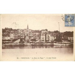 carte postale ancienne 14 TROUVILLE. Le Quai Tostain 1930