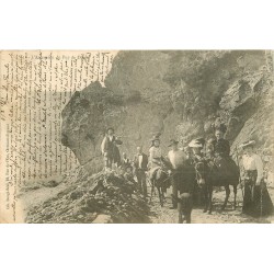 63 L'Ascension du Puy-de-Dôme avec Guide, randonneurs et ânes 1904