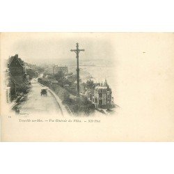 carte postale ancienne 14 TROUVILLE. Vue générale des Villas vers 1900