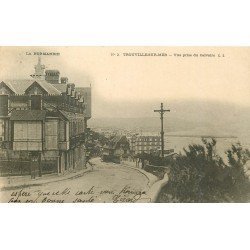 carte postale ancienne 14 TROUVILLE. Vue prise du Calvaire 1903