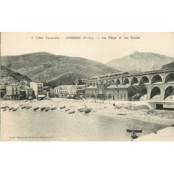 66 CERBERE. La Plage et les Ecoles