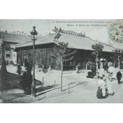 13 MARSEILLE. Maison de Repos des Notables Annamites . Exposition Coloniale 1906