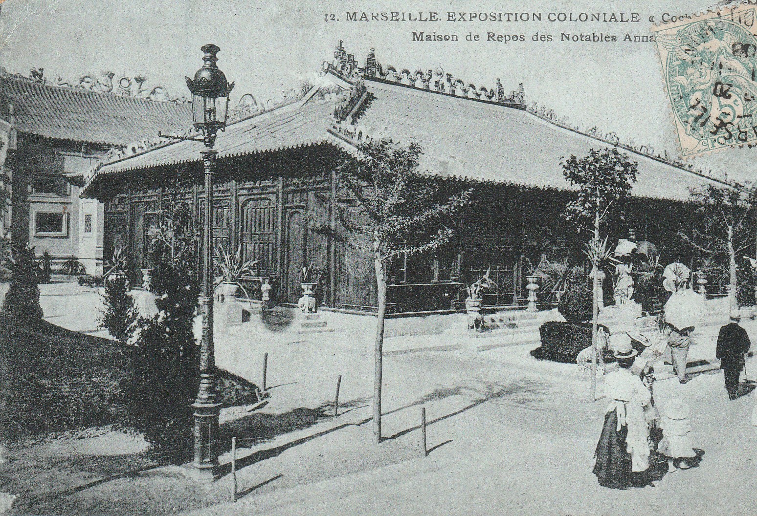 Carte Postale Ancienne - Marseille Exposition Coloniale - Groupe D'Annamites - 1910