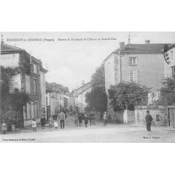 88 FONTENOY LE CHATEAU. Entrée du Village par la Grande Rue 1916