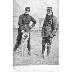 AVIATION. Aviateur Carpentier et Chien allemand