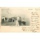 carte postale ancienne 14 TROUVILLE. Le Bateau à la Jetée Promenade 1903