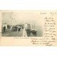 carte postale ancienne 14 TROUVILLE. Le Bateau à la Jetée Promenade 1903