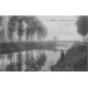 77 ESBLY. Persoonage près du Pont sur le Canal à l'Aube sous la Brume 1909