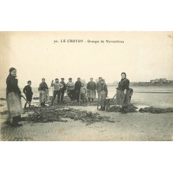 80 LE CROTOY. Groupe de Verrotières