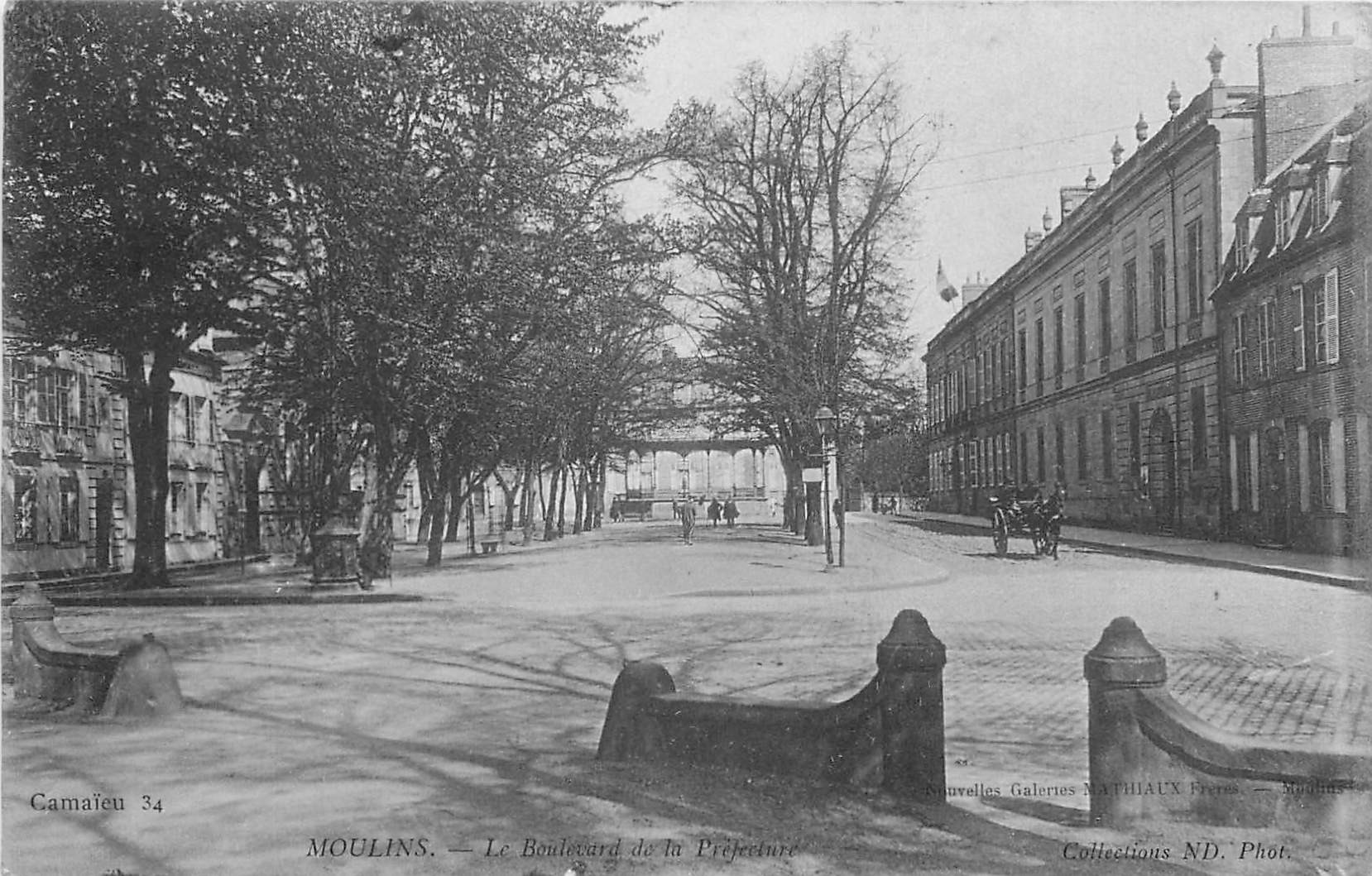 03 MOULINS. Boulevard de la Préfecture 1909