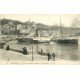 carte postale ancienne 14 TROUVILLE. Départ du Bateau du Havre La Touques LL 50 vers 1909