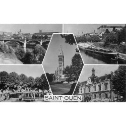 93 SAINT-OUEN. Le Pont, Square et Mairie