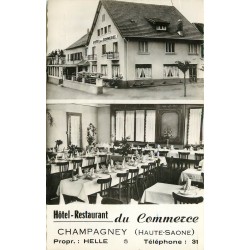 74 CHAMPAGNEY. Hôtel Restaurant du Commerce 1961