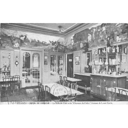 35 RENNES. Hôtel Du Guesclin la Salle de Café 1934