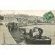 carte postale ancienne 14 TROUVILLE. Le Bac à Marée haute 1909