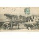 carte postale ancienne 14 TROUVILLE. Attelages à la Jetée Promenade arrivée du Bateau 1905