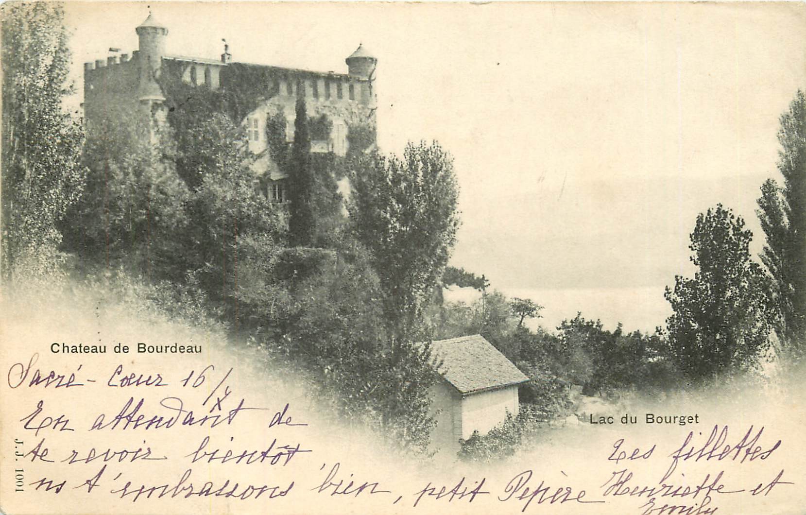 73 LAC DU BOURGET. Château de Bourdeau 1901