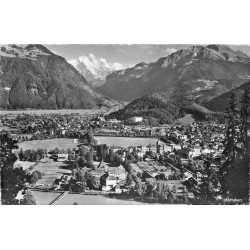 INTERLAKEN. Totalansicht mit Jungfrau 1957