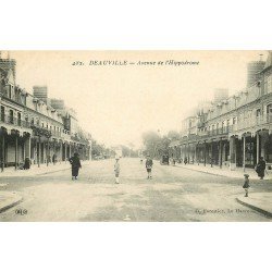 carte postale ancienne 14 TROUVILLE. Avenue de l'Hippodrome