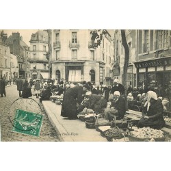 41 BLOIS. Le Marché rue Denis Papin 1908