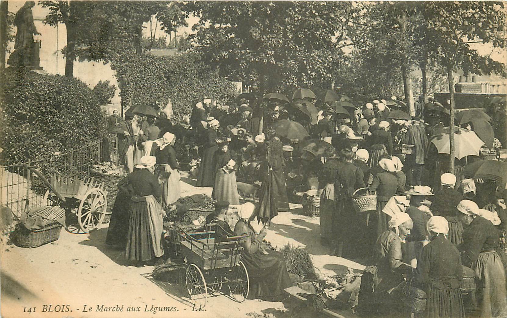 41 BLOIS. Le Marché aux Légumes 1905