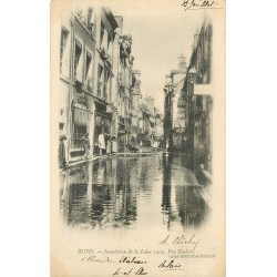 41 BLOIS. Inondation de la Loire 1902 rue Foulerie