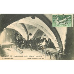 41 BLOIS. Café aux Caves 15 rue Haute par Boisseau 1924