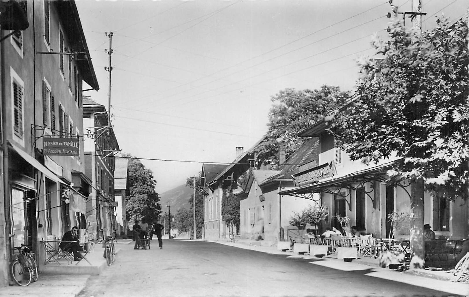 73 FRONTENEX. Hôtel et Pension de famille Andrieu Fontanet aux Quatre Chemins