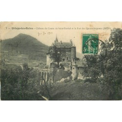 38 URIAGE-LES-BAINS. Château Comte Saint-Ferréol et Fort Quatre-Seigneurs 1911