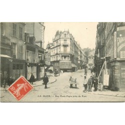 41 BLOIS. Ouvriers sur rue Denis Papin 1909