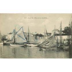 17 ILE DE RE. Bateaux de Pêche au Port de La Flotte 1924