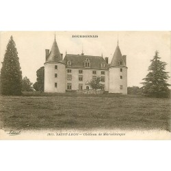 03 SAINT-LEON. Magnifique Château de Marcellanges 1926