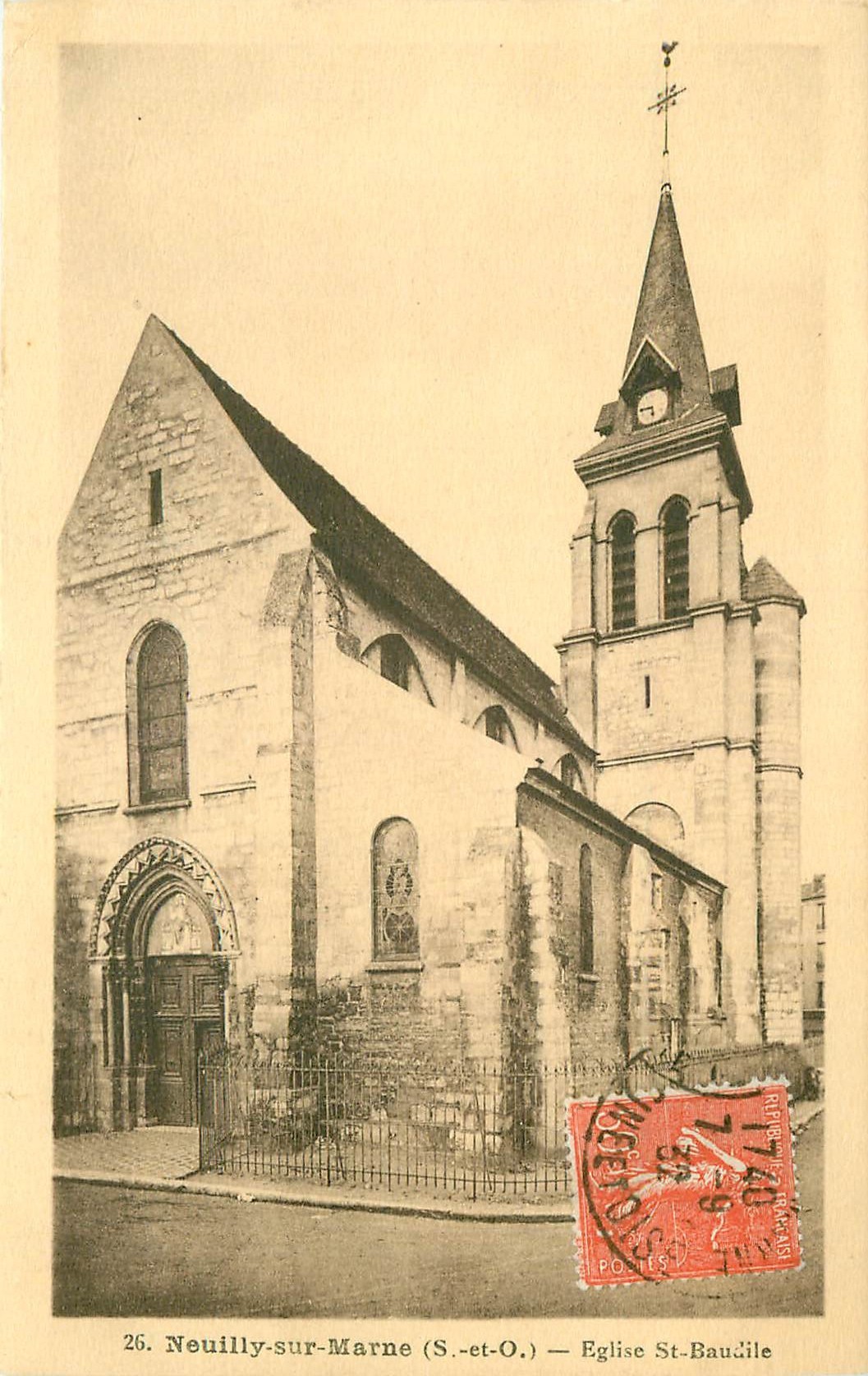93 NEUILLY-SUR-MARNE. Eglise Saint-Baudile 1932