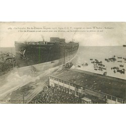 44 SAINT-NAZAIRE. Paquebot " Ile de France " inauguration et les Pêcheurs de suif 1926