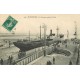 44 SAINT-NAZAIRE. Navire " La Garonne " sortant du Port 1909