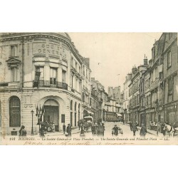 18 BOURGES. Banque Société Générale Place Planchat vers 1919