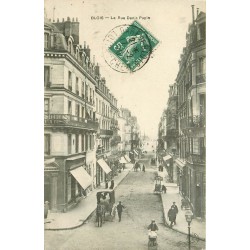 41 BLOIS. Vendeur de glaces ambulant rue Denis Papin 1910 avec tampon cartophile